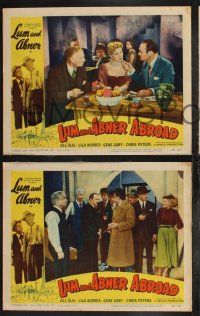 9s798 LUM & ABNER ABROAD 3 LCs '56 Chester Lauck & Norris Goff go gambling in Monte Carlo!