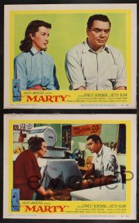 9s717 MARTY 4 LCs '55 directed by Delbert Mann, Ernest Borgnine, written by Paddy Chayefsky!