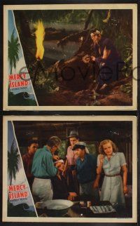 9s801 MERCY ISLAND 3 LCs '41 Ray Middleton, Gloria Dickson & Otto Kruger on tropical island!