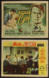 9s304 MISTER CORY 8 LCs '57 professional gambling poker player Tony Curtis & sexy Martha Hyer!