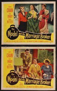 9s719 MODEL & THE MARRIAGE BROKER 4 LCs '52 Scott Brady, Jeanne Crain, Thelma Ritter
