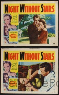 9s323 NIGHT WITHOUT STARS 8 LCs '52 David Farrar, Nadia Gray, Maurice Teynac!