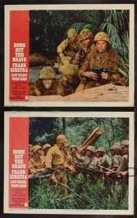 9s618 NONE BUT THE BRAVE 5 LCs '65 Frank Sinatra & Clint Walker in WWII!
