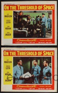 9s724 ON THE THRESHOLD OF SPACE 4 LCs '56 Guy Madison, John Hodiak, Dean Jagger, Leith!