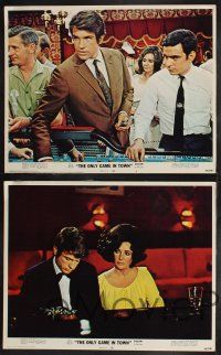 9s489 ONLY GAME IN TOWN 7 LCs '69 Elizabeth Taylor & Warren Beatty are in love in Las Vegas!