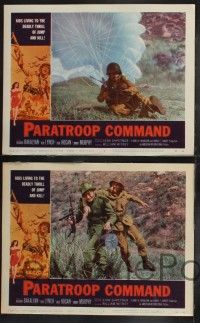 9s340 PARATROOP COMMAND 8 LCs '59 WWII kids living to the deadly thrill of jump & kill!