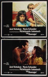 9s341 PASSENGER 8 LCs '75 Michelangelo Antonioni, Jack Nicholson, Maria Schneider