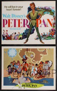 9s048 PETER PAN 9 LCs R69 Walt Disney animated cartoon fantasy classic, great full-length art!