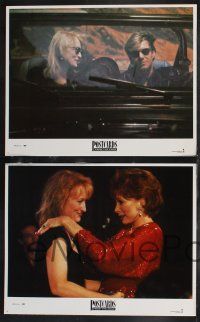 9s346 POSTCARDS FROM THE EDGE 8 LCs '90 Shirley MacLaine, Meryl Streep, Gene Hackman, Mike Nichols