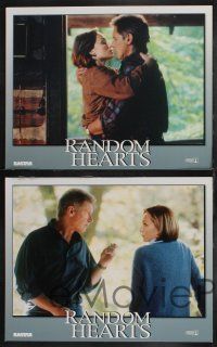 9s358 RANDOM HEARTS 8 LCs '99 Sydney Pollack, Harrison Ford, pretty Kristin Scott Thomas!