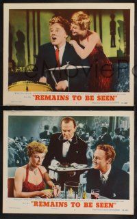 9s817 REMAINS TO BE SEEN 3 LCs '53 great images of Van Johnson & gorgeous June Allyson!