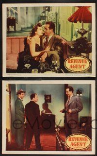 9s626 REVENUE AGENT 5 LCs '50 great images of Douglas Kennedy & sexy Jean Wiles, Lyle Talbot!