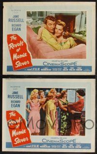 9s627 REVOLT OF MAMIE STOVER 5 LCs '56 Joan Leslie, sexy Jane Russell & Richard Egan!