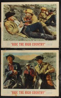 9s366 RIDE THE HIGH COUNTRY 8 LCs '62 Joel McCrea, Mariette Hartley, Ron Star, Sam Peckinpah