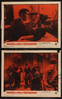 9s367 RISE & FALL OF LEGS DIAMOND 8 LCs '60 gangster Ray Danton, directed by Budd Boetticher!