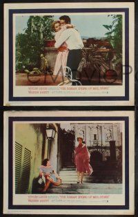 9s818 ROMAN SPRING OF MRS. STONE 3 LCs '61 Warren Beatty, gorgeous Vivien Leigh & Lotte Lenya!