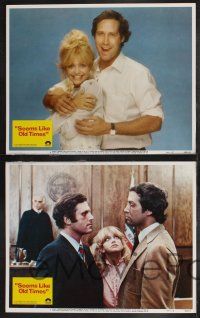 9s382 SEEMS LIKE OLD TIMES 8 LCs '80 Chevy Chase & sexy Goldie Hawn in bed w/dogs!