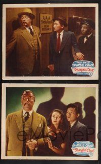 9s741 SHANGHAI CHEST 4 LCs '48 Roland Winters as Charlie Chan, Victor Sen Yung & Mantan Moreland!
