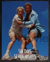 9s553 SIX DAYS SEVEN NIGHTS 6 LCs '98 Ivan Reitman, Harrison Ford & Anne Heche stranded on island!