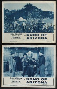 9s824 SONG OF ARIZONA 3 LCs R54 great images of Roy Rogers & sexiest Dale Evans, Gabby Hayes!