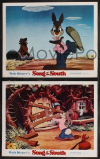 9s825 SONG OF THE SOUTH 3 LCs R72 Walt Disney, Uncle Remus, Br'er Rabbit & Br'er Bear!