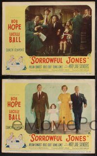 9s632 SORROWFUL JONES 5 LCs '49 Bob Hope, Lucille Ball, Demarest, funnier than the Paleface!