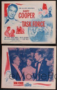 9s419 TASK FORCE 8 LCs R56 great images of Gary Cooper & Jane Wyatt!