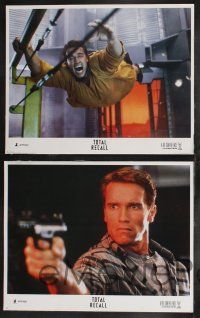 9s437 TOTAL RECALL 8 LCs '90 Paul Verhoeven, Arnold Schwarzenegger, sexy Sharon Stone!