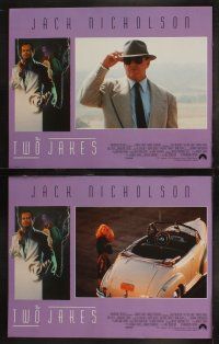 9s441 TWO JAKES 8 LCs '90 Jack Nicholson, Harvey Keitel, Meg Tilly, Stowe, art by Rodriguez!