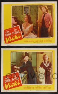 9s647 VICKI 5 LCs '53 sexy bad girl Jean Peters, Jeanne Crain, Elliott Reid, Richard Boone