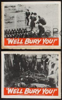 9s837 WE'LL BURY YOU 3 LCs '62 Cold War, Red Scare, the master plan for world conquest!