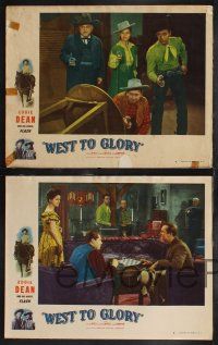 9s648 WEST TO GLORY 5 LCs '47 singing cowboy Eddie Dean & His Horse Flash, Delores Castle