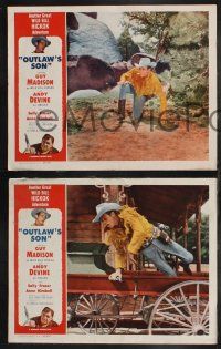 9s839 WILD BILL HICKOK 3 LCs '50s cool images of Guy Madison in the title role, Andy Devine!