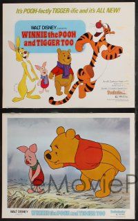 9s562 WINNIE THE POOH & TIGGER TOO 6 LCs '74 Disney, A.A. Milne, Rabbit, Piglet, Christopher Robin!