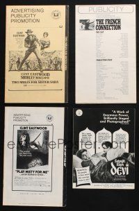 9t031 LOT OF 24 CUT PRESSBOOKS '60s-80s cool advertising images from a variety of movies!