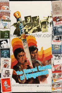 9t060 LOT OF 42 FOLDED ONE-SHEETS '60s-80s great images from a variety of different movies!
