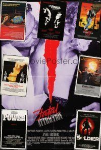 9t088 LOT OF 8 FOLDED ONE-SHEETS '70s-80s great images from a variety of different movies!
