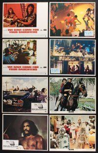 9t089 LOT OF 198 LOBBY CARDS '50s-80s many great scenes from a variety of different movies!