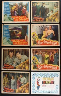 9t094 LOT OF 80 LOBBY CARDS '40s-70s great scenes from several different movies!