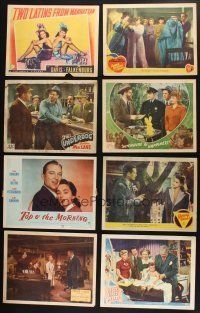 9t102 LOT OF 41 1940s LOBBY CARDS '40s many great scenes from a variety of different movies!