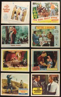 9t105 LOT OF 37 1950s LOBBY CARDS '50s many great scenes from a variety of different movies!