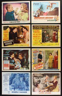 9t118 LOT OF 10 LOBBY CARDS '50s-60s James Cagney, Vincent Price, Tyrone Power, Skelton & more!