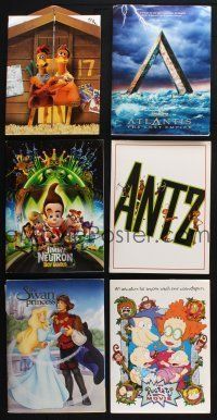 9t128 LOT OF 15 PRESSKITS FROM ANIMATION MOVIES '92 - '01 containing a total of 88 stills!