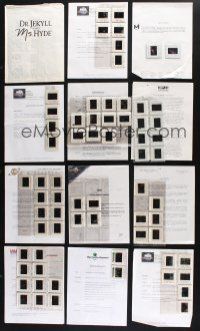 9t142 LOT OF 241 35MM SLIDES FROM VARIOUS MOVIE & TV PRESSKITS '90s lots of images & information!