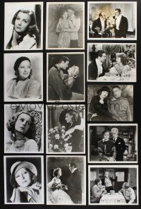 9t228 LOT OF 15 GRETA GARBO REPRO 8x10 STILLS '80s great images of famous Swedish leading lady!
