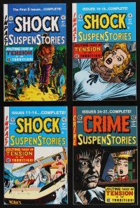 9t224 LOT OF 4 SHOCK SUSPENSTORIES & CRIME SUSPENSTORIES COMIC BOOK ANNUALS FROM EC COMICS '90s 17!