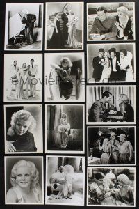 9t229 LOT OF 13 JEAN HARLOW REPRO 8x10 STILLS '80s great images of famous platinum blonde!