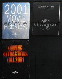 9t136 LOT OF 3 PRESSKITS FROM UNIVERSAL PICTURES '00s containing a total of 34 stills!