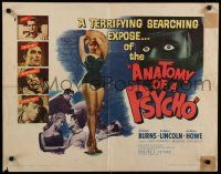 9w012 ANATOMY OF A PSYCHO 1/2sh '61 terrifying searching expose of a stalker after a beautiful babe!
