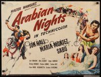 9w018 ARABIAN NIGHTS 1/2sh '42 Sabu, Jon Hall, Maria Montez, desert adventure!
